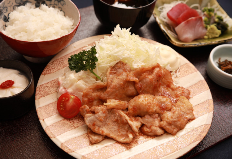 国産豚の生姜焼き膳